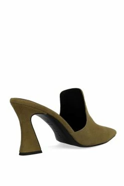 Minh Suede Heel Mule 43 Minh Suede Heel Mule -Natori Sales Shop Minh Suede Heel Mule Olive by Natori 2 05825.1662047847