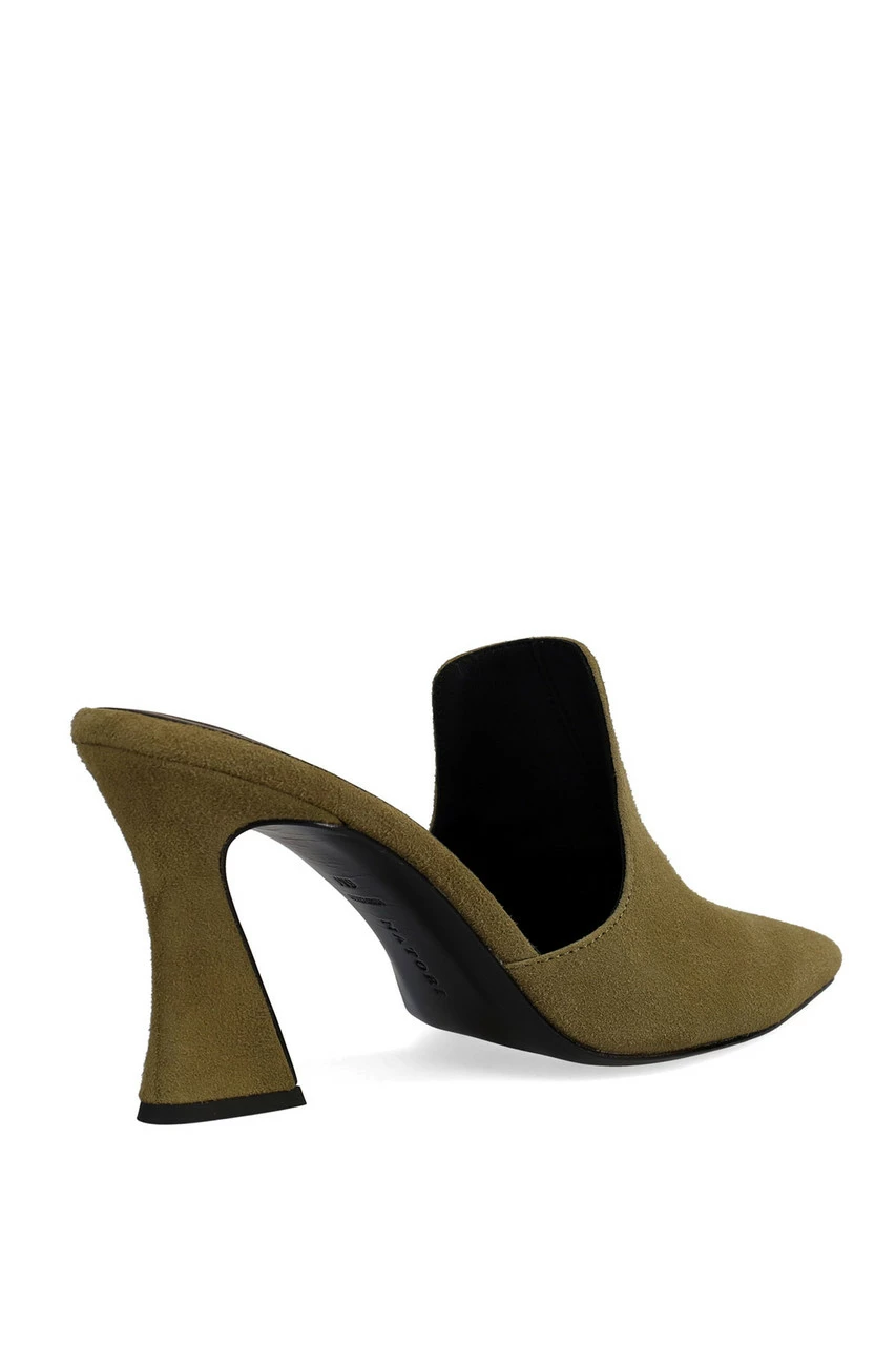 Minh Suede Heel Mule 3 Minh Suede Heel Mule - Image 3