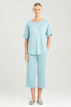 Mirage Short Sleeve Top -Natori Sales Shop Mirage Short Sleeve Top Glacier Blue by N Natori 12924.1648842539