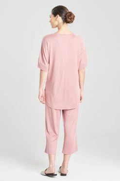 Mirage Short Sleeve Top -Natori Sales Shop Mirage Short Sleeve Top Nude Blush by N Natori 2 02935.1674678149