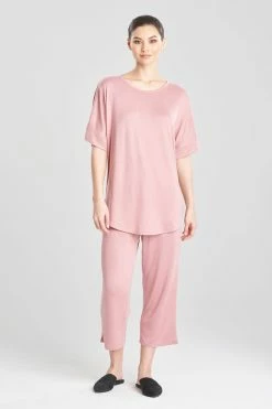 Mirage Short Sleeve Top -Natori Sales Shop Mirage Short Sleeve Top Nude Blush by N Natori 47984.1674678148