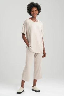 Mirage Short Sleeve Top -Natori Sales Shop Mirage Short Sleeve Top Sand Taupe by N Natori 71918.1643653387