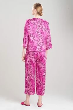 Misty Leopard V-Neck PJ -Natori Sales Shop Misty Leopard V Neck PJ Royal Purple by N Natori 2 23787.1658957178