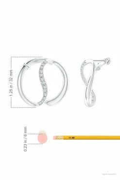 Shangri-La Yin-Yang 14K Gold And Diamond Large Button Stud Earrings 17 Shangri-La Yin-Yang 14K Gold And Diamond Large Button Stud Earrings -Natori Sales Shop NT FJE0221D WG HSI2 2.9 3 63134.1633961546