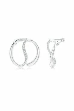 Shangri-La Yin-Yang 14K Gold And Diamond Large Button Stud Earrings 15 Shangri-La Yin-Yang 14K Gold And Diamond Large Button Stud Earrings -Natori Sales Shop NT FJE0221D WG HSI2 2.9 11068.1633961543