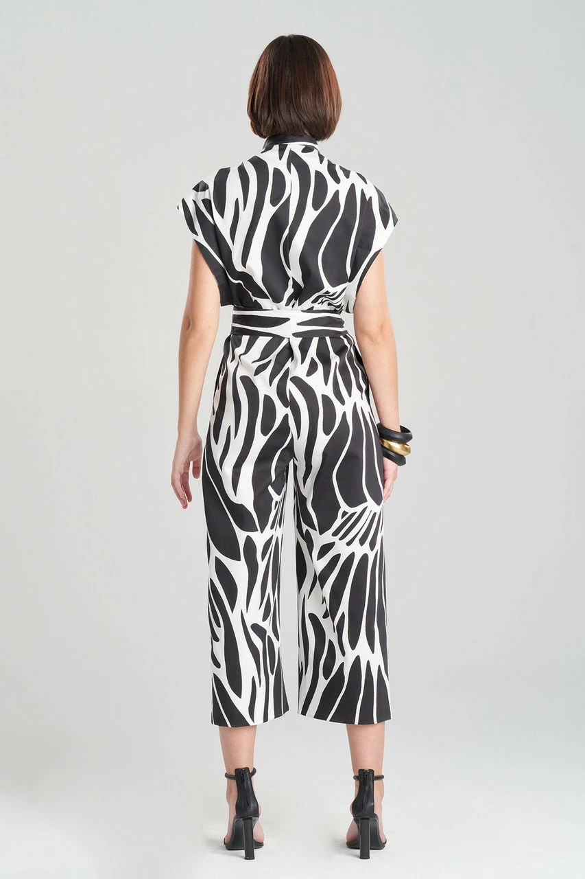 Nagashi Cotton Chino Belted Mandarin Jumpsuit 2 Nagashi Cotton Chino Belted Mandarin Jumpsuit - Image 2