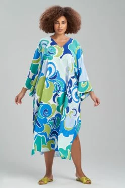 Nami Caftan -Natori Sales Shop Nami Caftan Aqua Mist by Natori 3 44986.1675196844