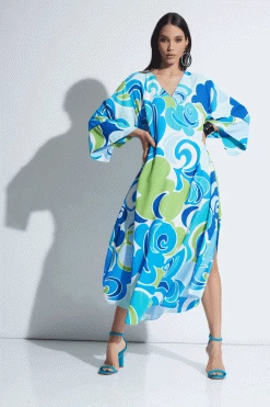 Nami Caftan -Natori Sales Shop Nami Caftan Aqua Mist by Natori 37126.1675881370