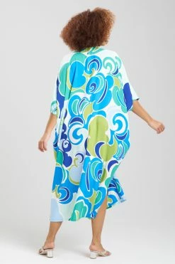 Nami Zip Caftan -Natori Sales Shop Nami Zip Caftan Aqua Mist by Natori 4 42336.1675197573