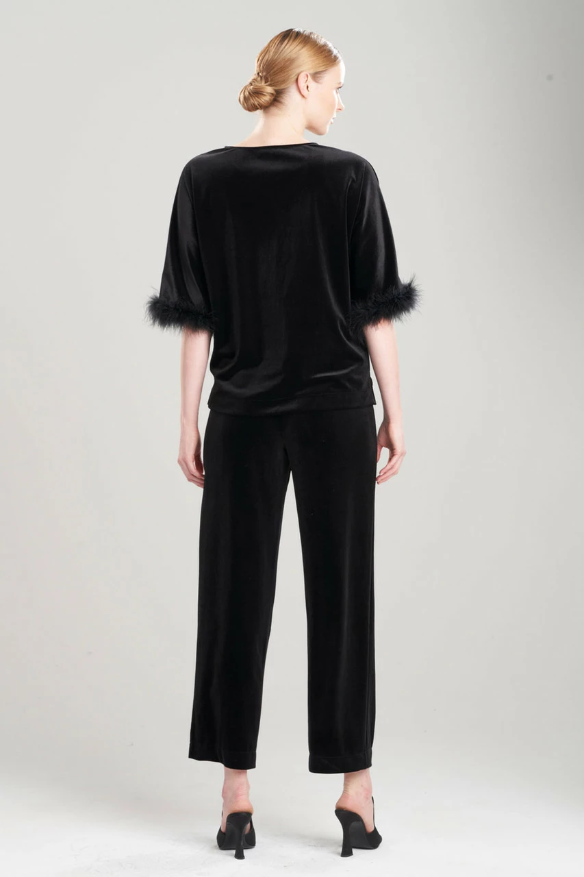 Natalie Feather Trim Pullover PJ 2 Natalie Feather Trim Pullover PJ - Image 2