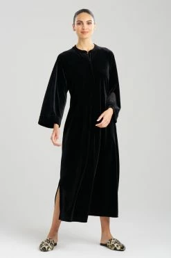 Natalie Mandarin Zip Caftan