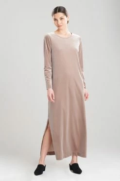 Natalie Lounger 24 Natalie Lounger -Natori Sales Shop Natalie Velvet Lounger Toasted Taupe by Natori 99502.1684253592