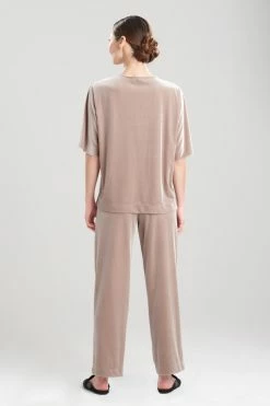 Natalie PJ -Natori Sales Shop Natalie Velvet PJ Toasted Taupe by Natori 2 29614.1655830082
