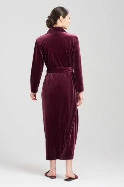 Natalie Velvet Robe -Natori Sales Shop Natalie Velvet Robe Bordeaux by Natori 2 71364.1692179998