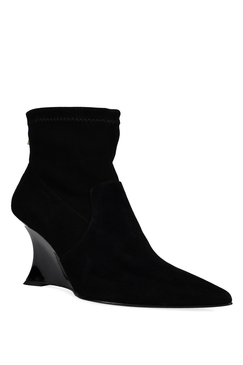 Neko Suede Wedge Ankle Boot 6 Neko Suede Wedge Ankle Boot - Image 6