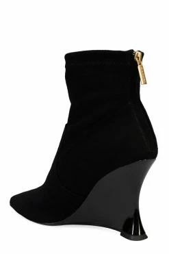 Neko Suede Wedge Ankle Boot 21 Neko Suede Wedge Ankle Boot -Natori Sales Shop Neko Suede Wedge Ankle Boot Black by Natori 4 17241.1663903556