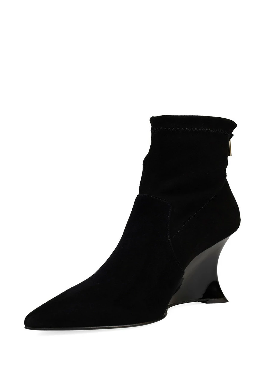 Neko Suede Wedge Ankle Boot 2 Neko Suede Wedge Ankle Boot - Image 2