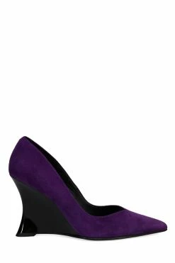 Nori Suede Wedge Pump 16 Nori Suede Wedge Pump -Natori Sales Shop Nori Suede Wedge Pump Violet by Natori 4 12389.1663884148
