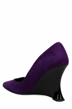 Nori Suede Wedge Pump 17 Nori Suede Wedge Pump -Natori Sales Shop Nori Suede Wedge Pump Violet by Natori 5 13318.1663884160
