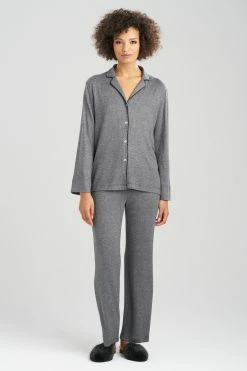 Oasis Notch PJ -Natori Sales Shop Oasis Notch PJ Charcoal by N Natori 3 35363.1692636337