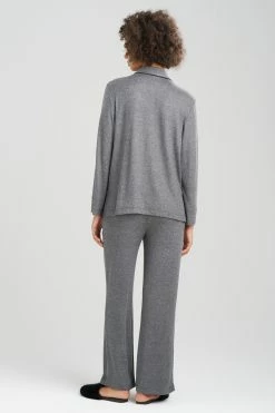 Oasis Notch PJ -Natori Sales Shop Oasis Notch PJ Charcoal by N Natori 4 69518.1692636339