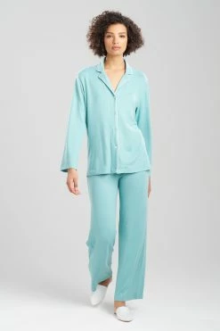 Oasis Notch PJ -Natori Sales Shop Oasis Notch PJ Teal Jade by N Natori 2 35733.1690472062