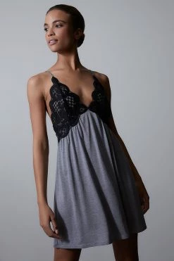 Obsession Chemise -Natori Sales Shop Obsession Chemise Heather Grey by Natori 3 26631.1688130057