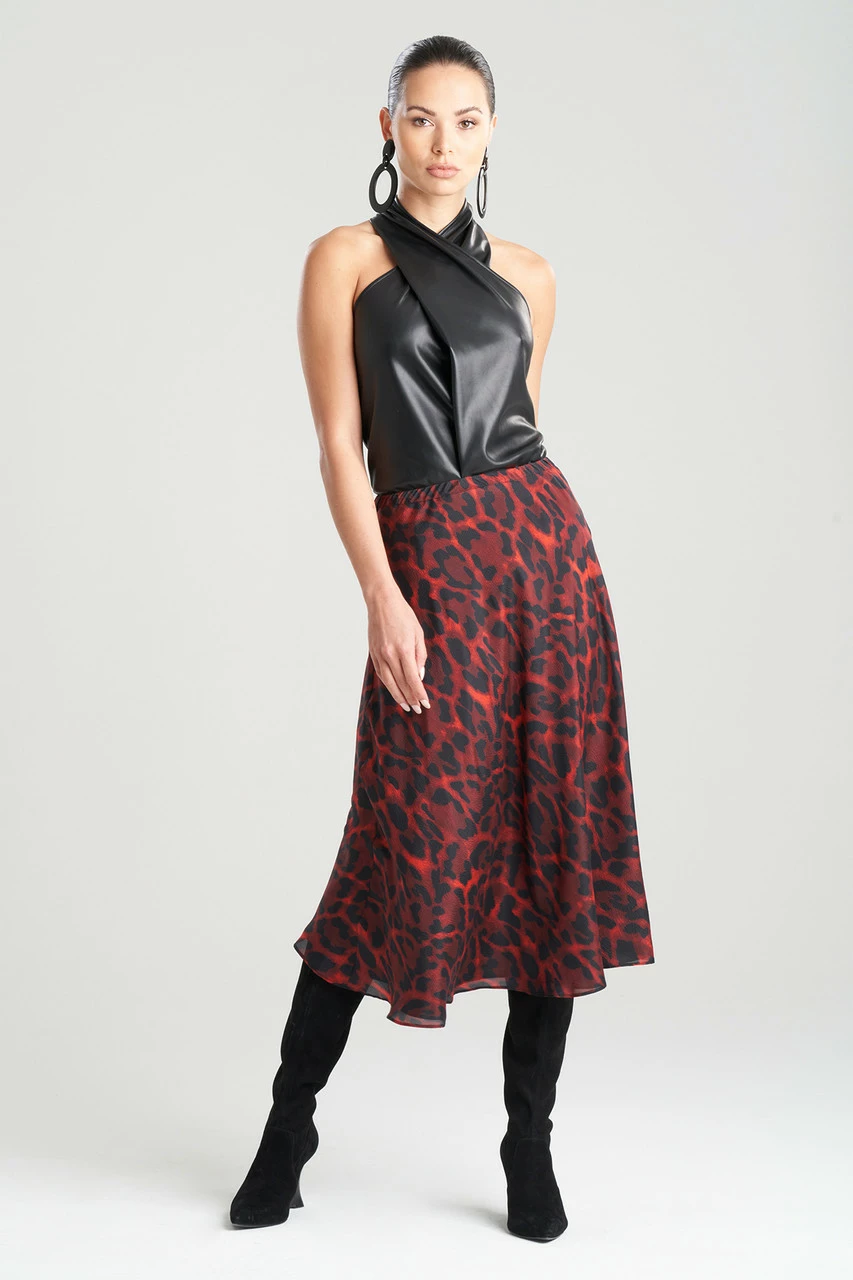 Ocelot Obi Silk Bias Skirt 1 Ocelot Obi Silk Bias Skirt