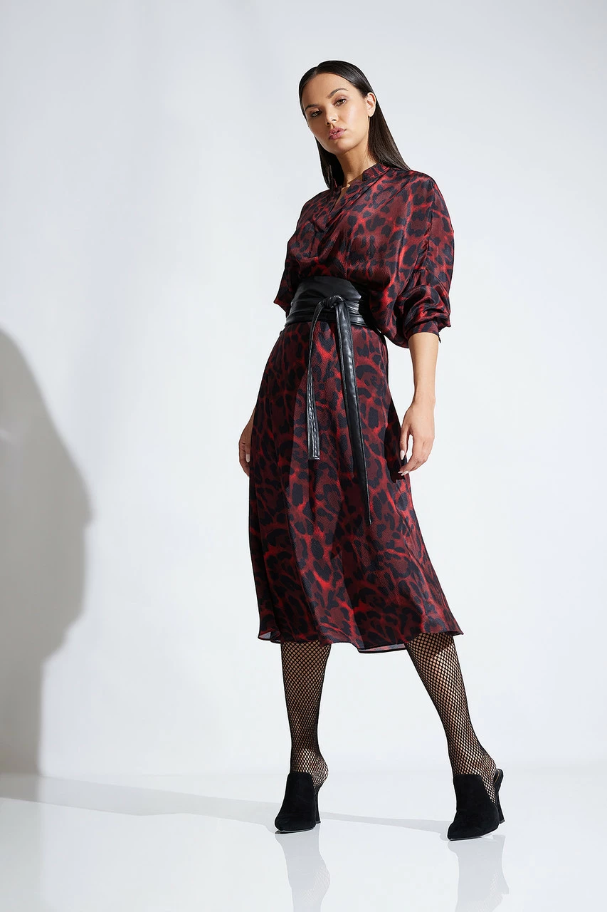 Ocelot Obi Silk Bias Skirt 3 Ocelot Obi Silk Bias Skirt - Image 3