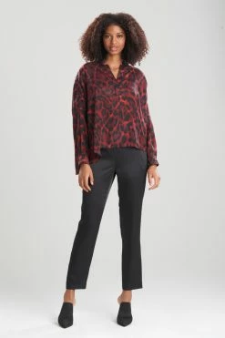 Ocelot Obi Silk Caftan Shirt