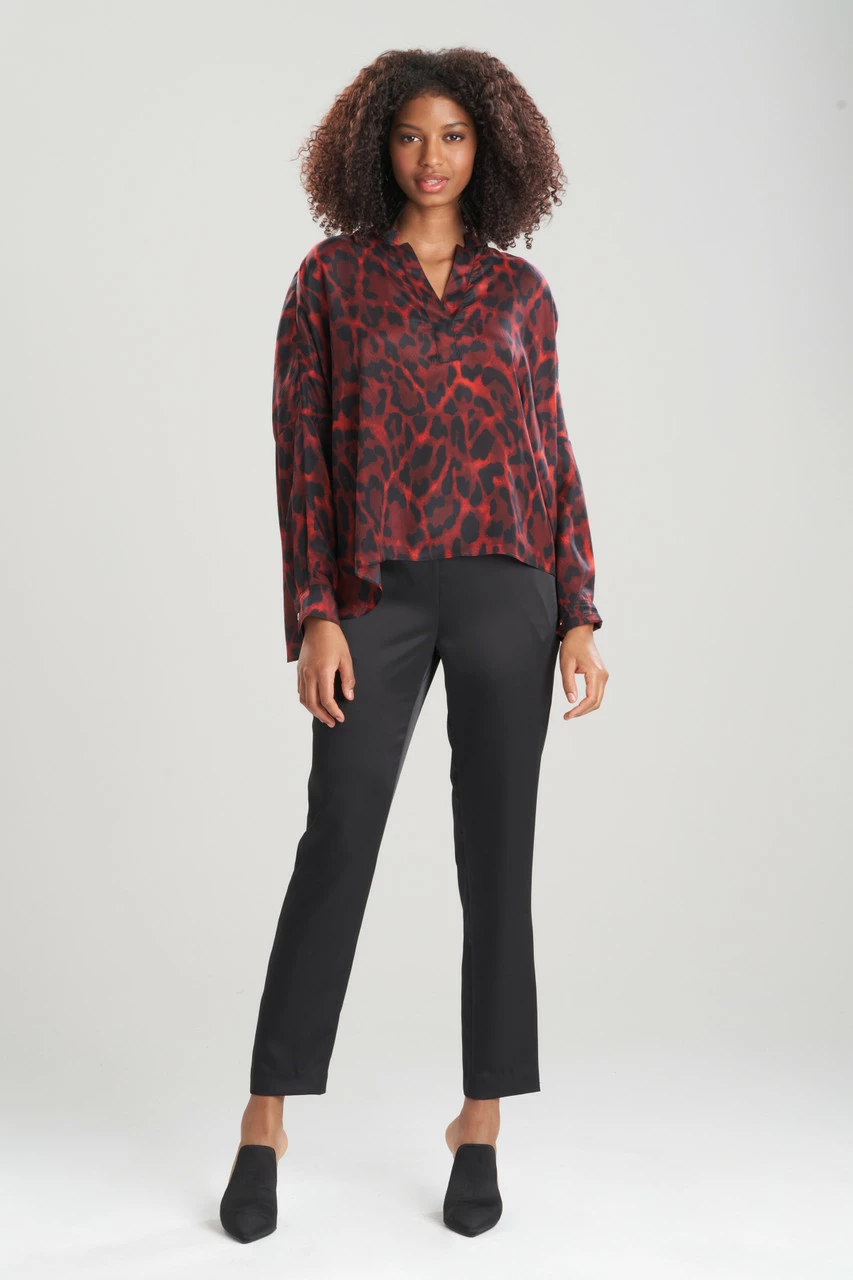 Ocelot Obi Silk Caftan Shirt 1 Ocelot Obi Silk Caftan Shirt