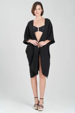 Onsen Cover-Up -Natori Sales Shop Onsen Robe Black by Natori 44716.1675195257