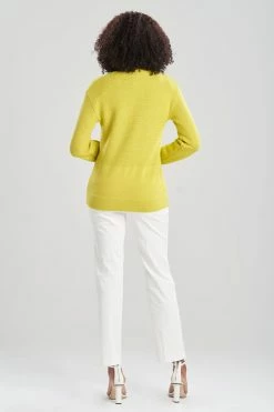 Ori-Beijing Texture Knit Cardigan -Natori Sales Shop Ori Beijing Texture Knit Cardigan Chartreuse by Natori 2 68923.1643053511