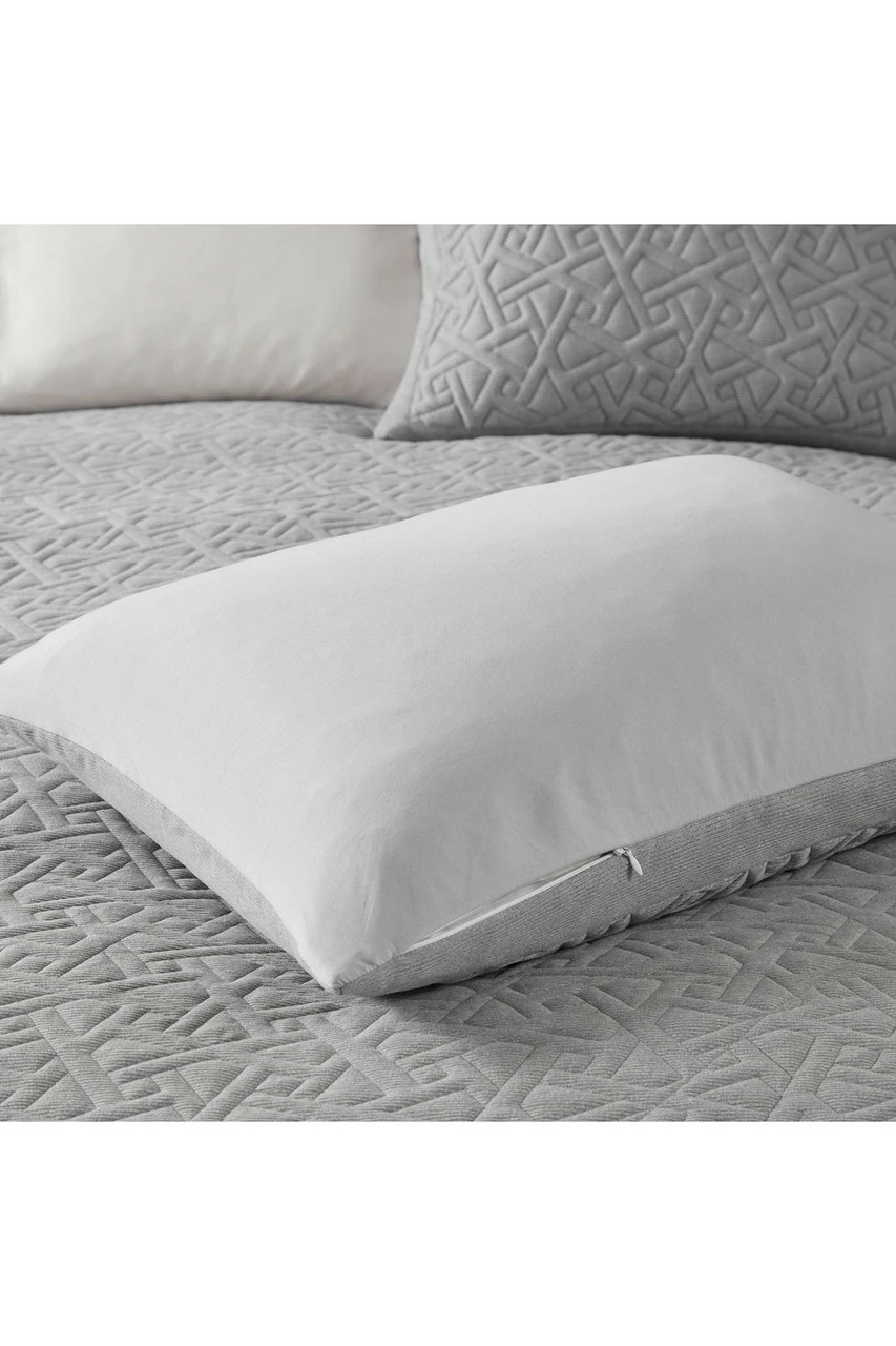 Origami 3 Piece Quilt Top Grey Duvet Cover Mini Set 8 Origami 3 Piece Quilt Top Grey Duvet Cover Mini Set - Image 8