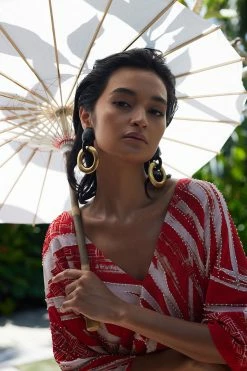 Palawan Beaded Silk Caftan 14 Palawan Beaded Silk Caftan -Natori Sales Shop Palawan Beaded Silk Caftan Candy Red by JN 3 61481.1683148854