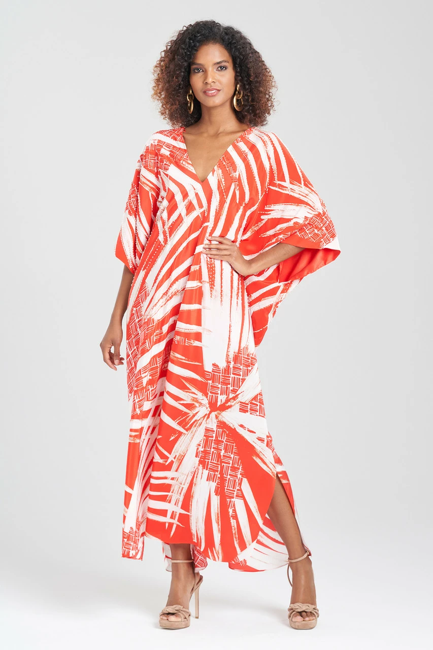 Palawan Beaded Silk Caftan 1 Palawan Beaded Silk Caftan