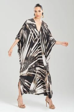 Palawan Beaded Silk Caftan 10 Palawan Beaded Silk Caftan -Natori Sales Shop Palawan Silk Caftan Espresso by JN 02353.1677009274