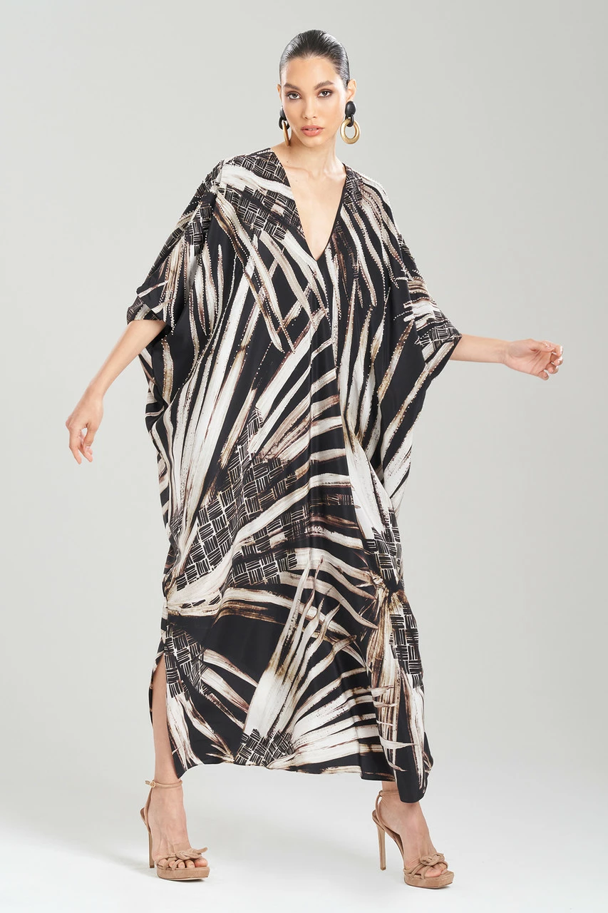 Palawan Beaded Silk Caftan 3 Palawan Beaded Silk Caftan - Image 3