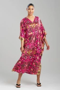 Palazzo Caftan -Natori Sales Shop Palazzo Caftan Fiesta Pink Combo by Natori 08314.1690448786