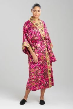Palazzo Kimono Robe 6 Palazzo Kimono Robe -Natori Sales Shop Palazzo Kimono Robe Fiesta Pink Combo by Natori 58009.1690449249