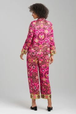 Palazzo Notch PJ -Natori Sales Shop Palazzo Notch PJ Fiesta Pink Combo by Natori 4 25060.1690449671