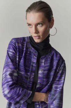 Paloma-Printed Cady Belted Dress -Natori Sales Shop Paloma Printed Cady Belted Dress Iris by Natori 5 89429.1625090518