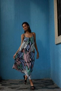 Papillon Getaway Scoop Neck Gown 7 Papillon Getaway Scoop Neck Gown -Natori Sales Shop Papillion Getaway Scoop Neck Gown Periwinkle by Natori 46933.1678906659