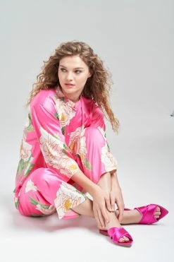 Paradise Peony Mandarin PJ -Natori Sales Shop Paradise Peony Mandarin PJ Pink Combo by N Natori 2 55597.1675365737