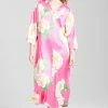 Paradise Peony Zip Caftan