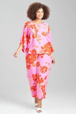 Passion Flower PJ 6 Passion Flower PJ -Natori Sales Shop Passion Flower PJ Pink Red Combo by Natori 3 99691.1675201646