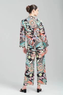 Peizuri PJ -Natori Sales Shop Peizuri PJ Black Multi by Natori 2 04772.1675272319