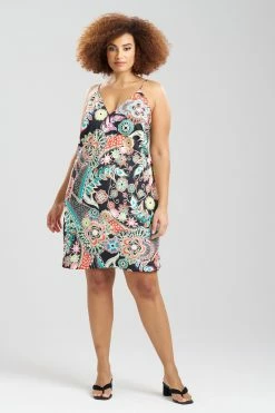 Peizuri Slip -Natori Sales Shop Peizuri Slip Black Multi by Natori 3 43708.1675271960