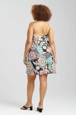 Peizuri Slip -Natori Sales Shop Peizuri Slip Black Multi by Natori 4 15732.1675271961