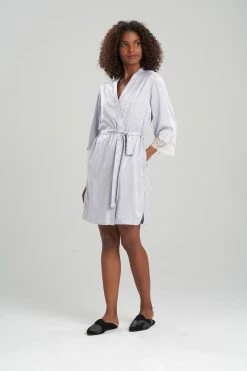 Plume Lace Wrap 26 Plume Lace Wrap -Natori Sales Shop Plume Lace Wrap Silver by Natori 57622.1641420652